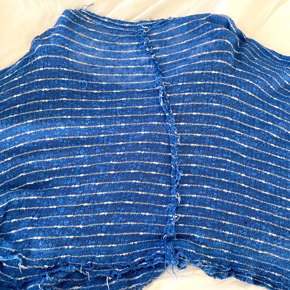 Free people over sized distressed sweater